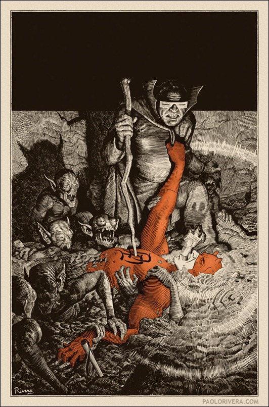 Daredevil #10 (2012) cover by Paolo Rivera