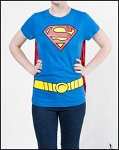 Supergirl caped t-shirt front