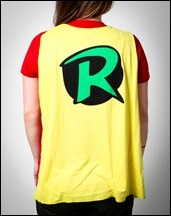 Robin caped t-shirt back