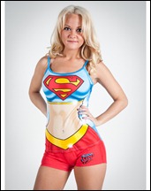 Supergirl Anatomical Pajama Set a