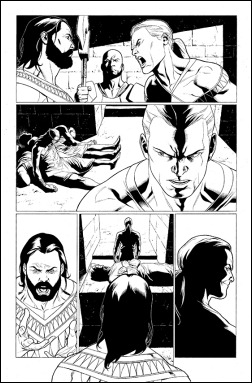 Archer & Armstrong #1 inked page