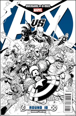 Avengers vs X-Men # 10 Cover Variant Bradshaw Sketch