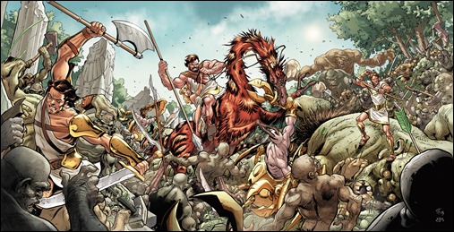 Archer & Armstrong #0 Wraparound Cover - Fowler