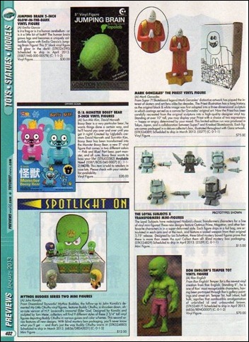 January 2013 Previews