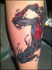 Ultimate Spider-Man Finished Tattoo 1