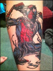 Ultimate Spider-Man Finished Tattoo 2