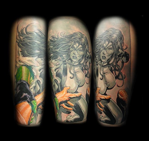 She-Hulk tattoo by Emil Giczewski