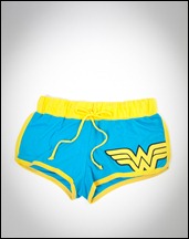 Wonder Woman booty shorts front