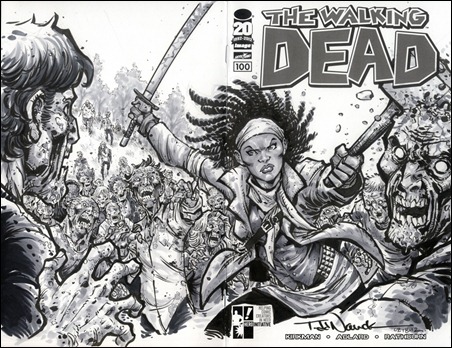 Walking Dead #100 Nauck Sketch Cover