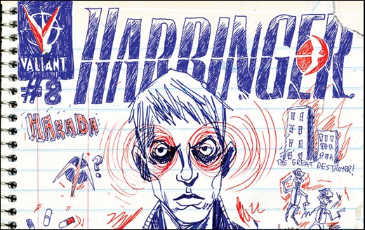 HARBINGER #8 Jeff Lemire Variant Cover