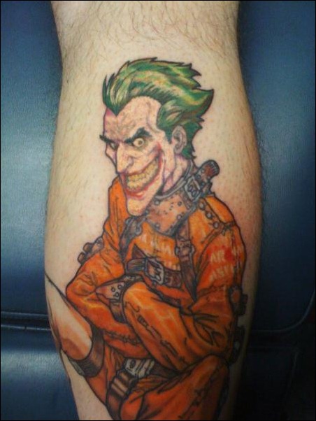 the joker comic tattoos